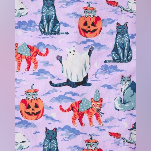 Printfresh Halloween House Cats - Pajama Pants - Lavender - Picture 3 of 4
